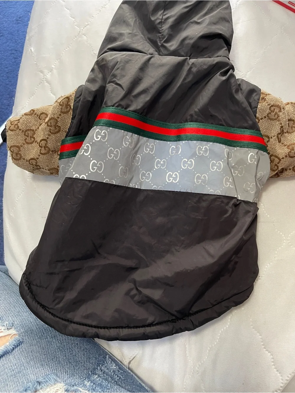 Black Puffer Dog Jacket